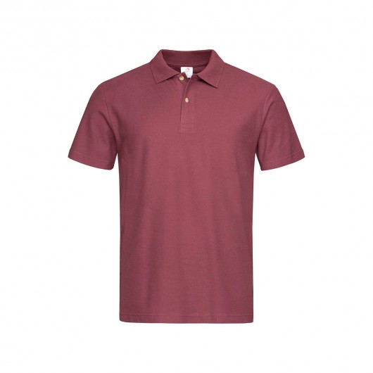 Promotional Mens Heavyweight Polos Burgundy
